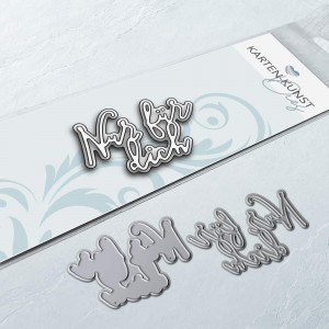 Karten-Kunst Stanzschablone kk-D224 - Elegant Script Nur für dich