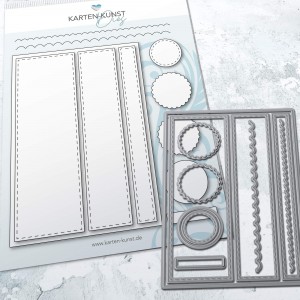Karten-Kunst Stanzschablone kk-D225 - DIN A6 Card-Designer Nr. 2