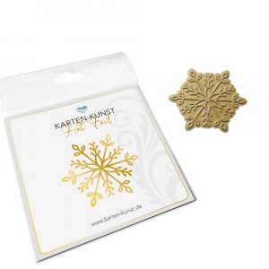 Karten-Kunst Hot Foil Plate kk-HF024 - Small Snowflake