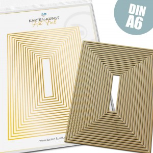 Karten-Kunst Hot Foil Plate kk-HF027 - Rectangle Borders A6