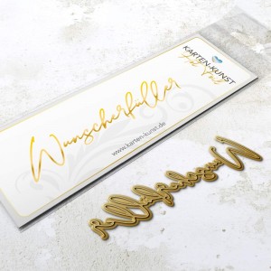 Karten-Kunst Hot Foil Plate kk-HF034 - Luxe Wunscherfüller Heißprägestempel