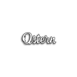 Karten-Kunst Stanzschablone - Große Texte Ostern
