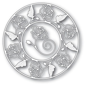 Memory Box Stanzschablone - 94231 Stained Glass Rose Circle Frame - 40% RABATT