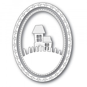 Memory Box Stanzschablone - Haunted Hill Oval Frame