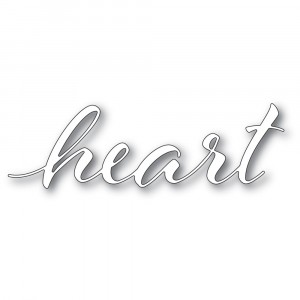 Memory Box Stanzschablone - 94333 Heart Airy Script 