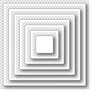 Memory Box Stanzschablone - 94362 Double Stitch Square Cut Out
