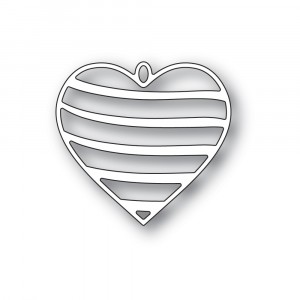 Memory Box Stanzschablone - Banded Heart Locket