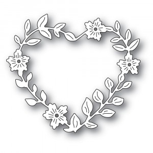 Memory Box Stanzschablone - Blooming Heart Wreath