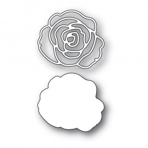 Memory Box Stanzschablone - 94417 Rose Blossom and Background