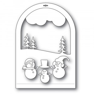 Memory Box Stanzschablone - Snowmen Snowglobe