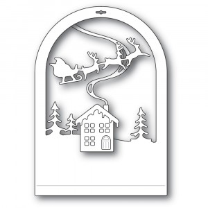 Memory Box Stanzschablone - 94494 Cabin Snowglobe