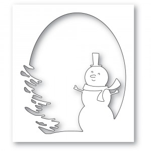 Memory Box Stanzschablone - 94608 Oval Snowman Collage 