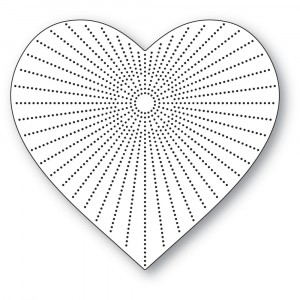 Memory Box Stanzschablone - Pinpoint Burst Heart