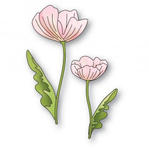 Memory Box Stanzschablone - 94644 Enchanting Poppy Stems