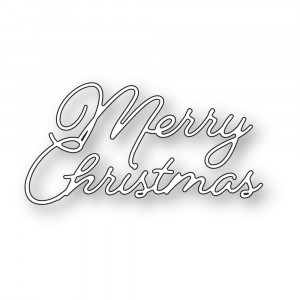 Memory Box Stanzschablone - 94682 Merry Christmas Curled Script