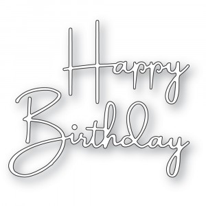 Memory Box Stanzschablone - 94782 Happy Birthday Breezy Script