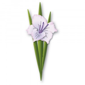 Memory Box Stanzschablone - 94795 Gladiola Blossom and Leaves