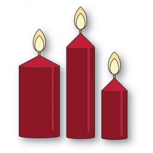 Memory Box Stanzschablone - 94812 Merry and Bright Candles