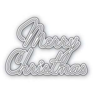 Memory Box Stanzschablone - 94839 Merry Christmas Debut Script