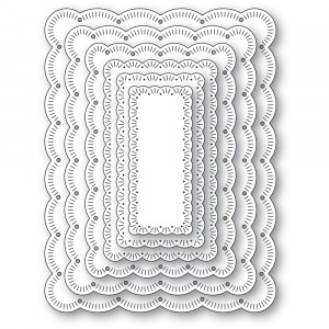 Memory Box Stanzschablone - 94842 Fringed Scalloped Frame Set
