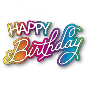Memory Box Stanzschablone - 94866 Happy Birthday Celebration Script