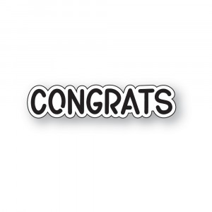 Memory Box Stanzschablone - 94869 Congrats Marker Script