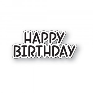 Memory Box Stanzschablone - 94870 Happy Birthday Marker Script