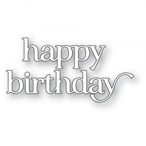 Memory Box Stanzschablone - 94871 Happy Birthday Chic Script