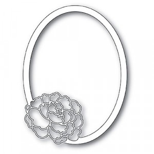 Memory Box Stanzschablone - 99907 Peony Oval Frame 