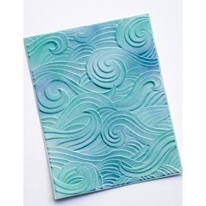 Memory Box 3D Prägeschablone - Waves 3D Embossing Folder