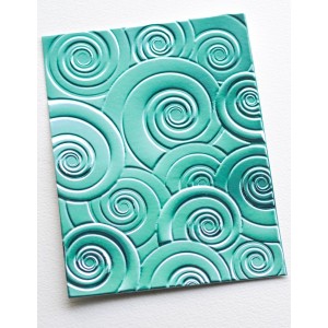 Memory Box 3D Prägeschablone - EF1033 Spiral Delight 3D Embossing Folder
