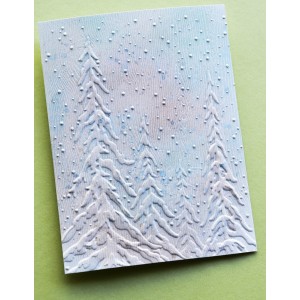 Memory Box 3D Prägeschablone - EF1045 Frosted Trees 3D Embossing Folder