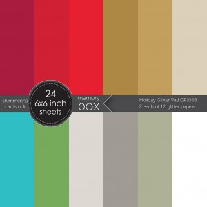 Memory Box Paper Pack - Holiday Glitter Pad