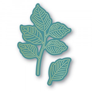 Memory Box Hot Foil Plate - MBF002 Exquisite Leaves (inkl. Stanzschablonen) 