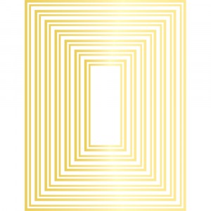 Memory Box Hot Foil Plate - Rectangle Double Border