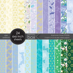 Memory Box Paper Pack 6 x 6 - PP1026 Anemone Grove 6x6 pack