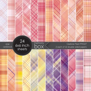 Memory Box Paper Pack 6 x 6 - PP1027 Gladiola Plaid