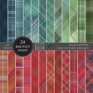 Memory Box Paper Pack 6 x 6 - PP1031 Yuletide Plaid 