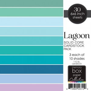 Memory Box Cardstock Pack 6x6 - SP1010 Lagoon 