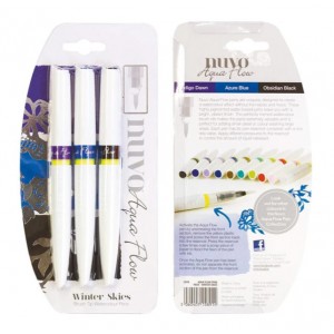 Nuvo Aqua Flow Pens - Winter Skies