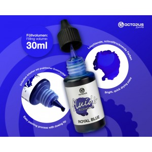 Octopus Fluids Alcohol Ink 30ml - Royal Blue
