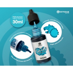 Octopus Fluids Alcohol Ink 30ml - Ocean
