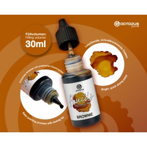Octopus Fluids Alcohol Ink 30ml - Brownie