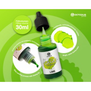 Octopus Fluids Alcohol Ink 30ml - Lime