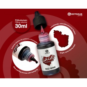 Octopus Fluids Alcohol Ink 30ml - Red Wine