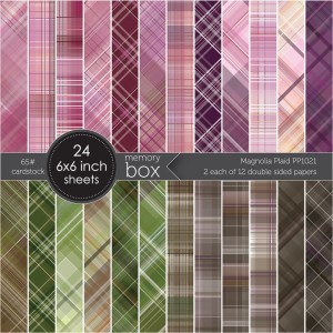 Memory Box Paper Pack 6 x 6 - Magnolia Plaid 