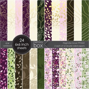 Memory Box Paper Pack 6 x 6 - Magnolia Grove