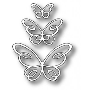Poppy Stamps Stanzschablone - Devyn Butterfly Trio 