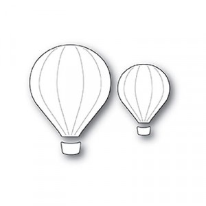 Poppy Stamps Stanzschablone - Hot Air Balloons 