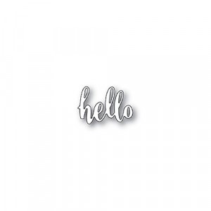 Poppy Stamps Stanzschablone - Brush Hello 